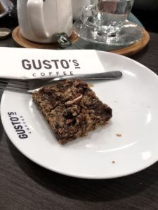 Gusto's vegan cake
